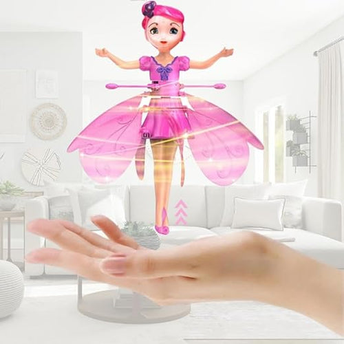 Magical Flying Fairy Doll – Hand-Controlled Sky Dancer, USB Rechargeable Glitter Princess Toy for Kids, Indoor Hovering Fairy