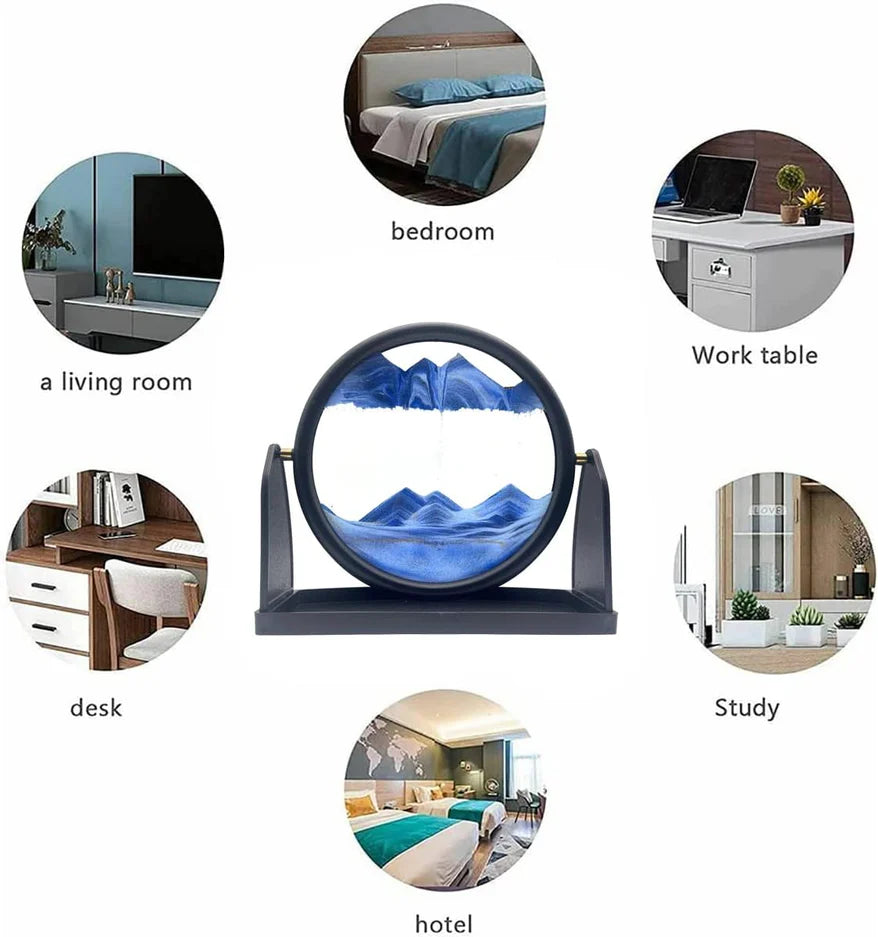 Sand Art Picture  3D glass