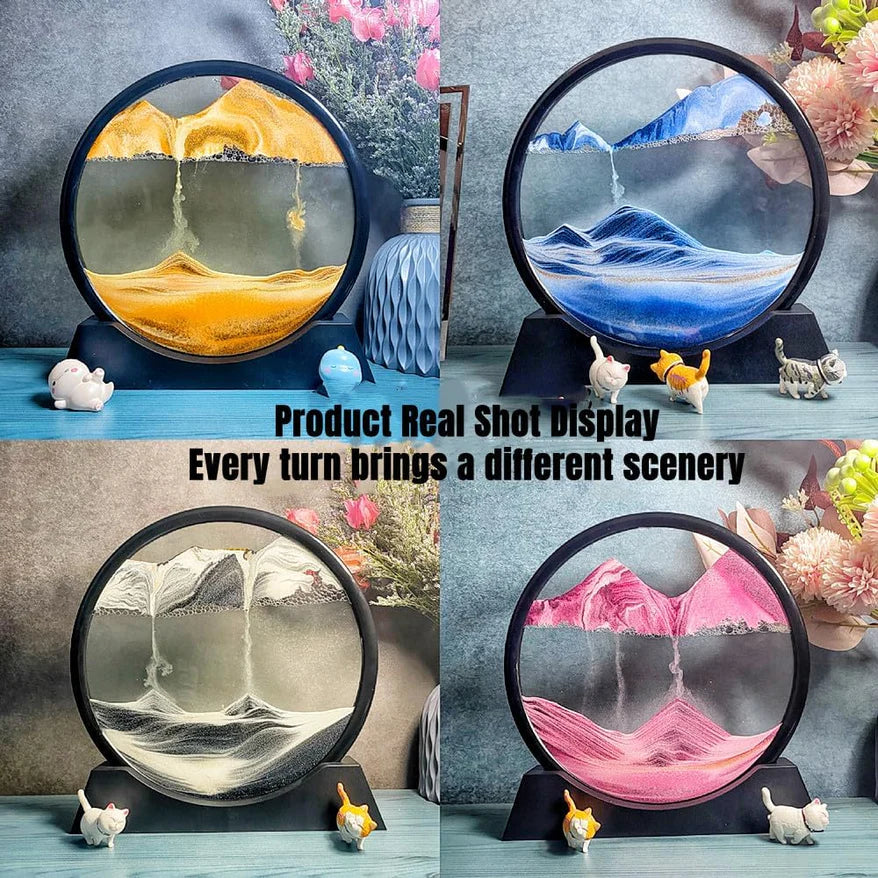 Sand Art Picture  3D glass