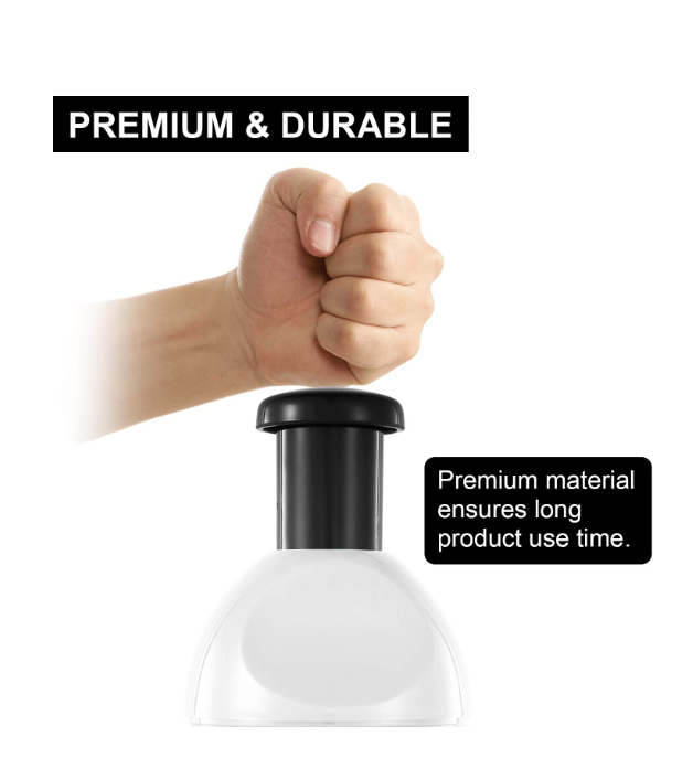 Manual Hand-Press Vegetable Chopper Commonly Used for Quickly Dicing Onions and Other Vegetables Without Requiring Electricity