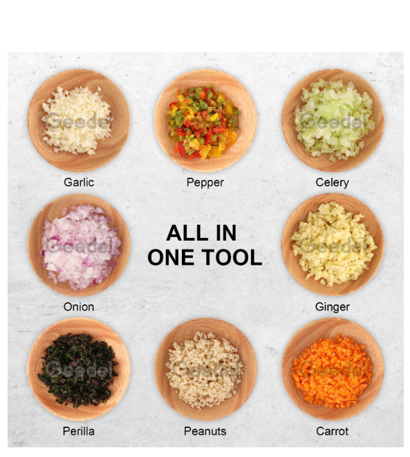 Manual Hand-Press Vegetable Chopper Commonly Used for Quickly Dicing Onions and Other Vegetables Without Requiring Electricity